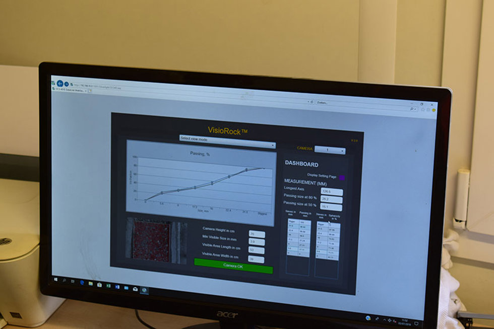 Metso's analyzer solution Visiorock monitors crusher output