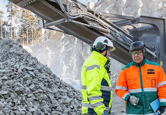 Services tout au long de la vie (LCS) dans l’industrie des granulats.