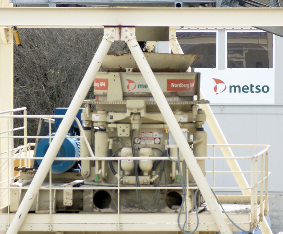 Ofitas de Santutis site's HP cone crusher.