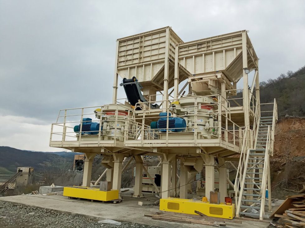 Metso Outotec crushing station construction