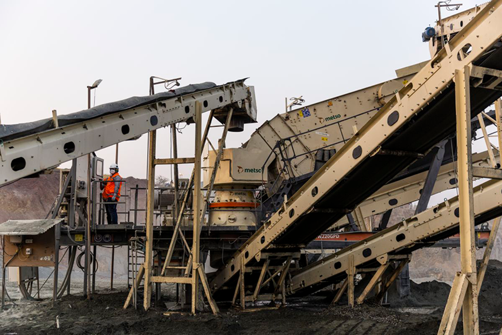 NW106™ jaw crusher and NW220GPD™ cone crusher at the  Kosma quarry
