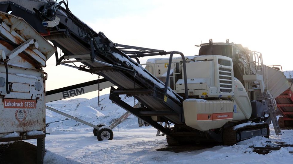 Throttur-yhtiöllä suuret polttoainesäästöt Lokotrack LT200HP-laitoksella Islannissa
