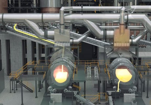 Horno para ánodos Metso