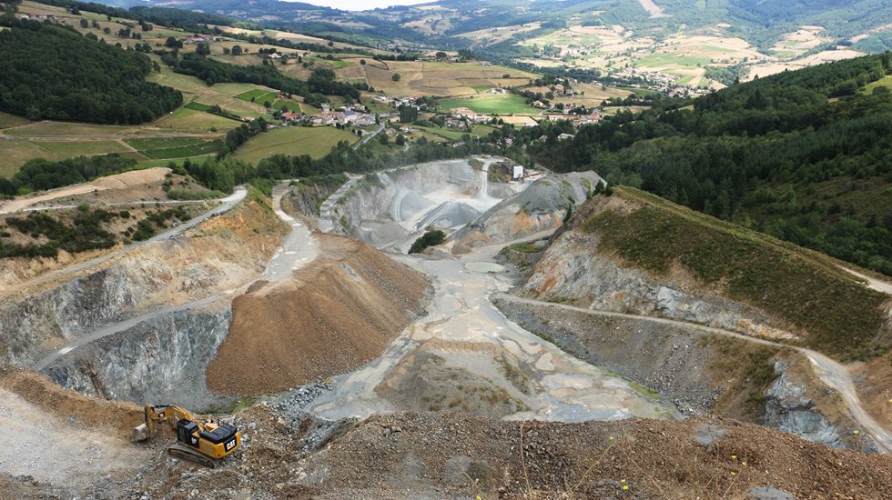Panoramic view at the CBR quarry