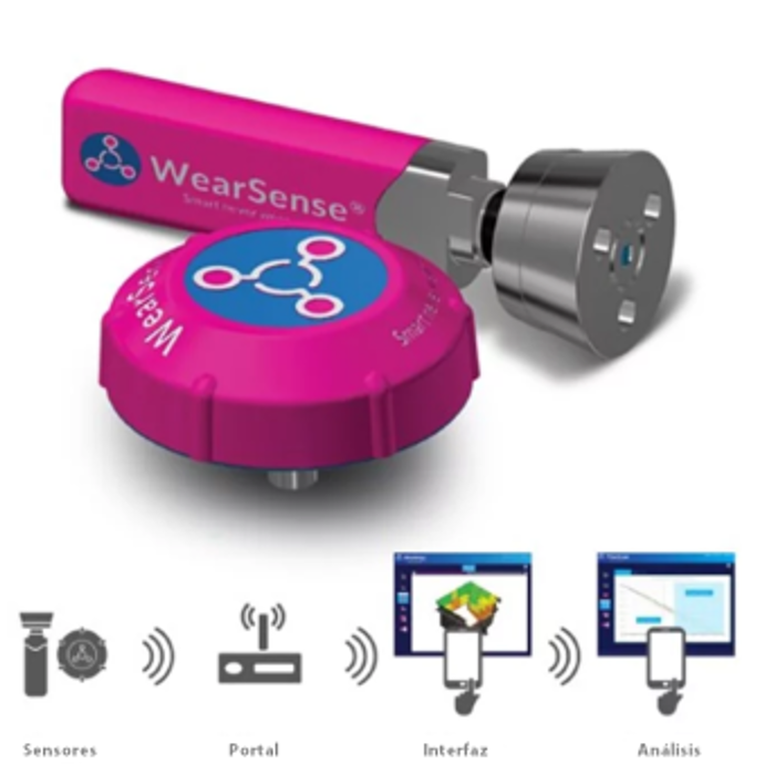 Los monitores WearSense™ se desgastan en tiempo real y le indican cuándo cambiar los revestimientos. Se puede instalar en cualquier revestimiento metálico o cerámico independientemente de los sistemas de fijación.