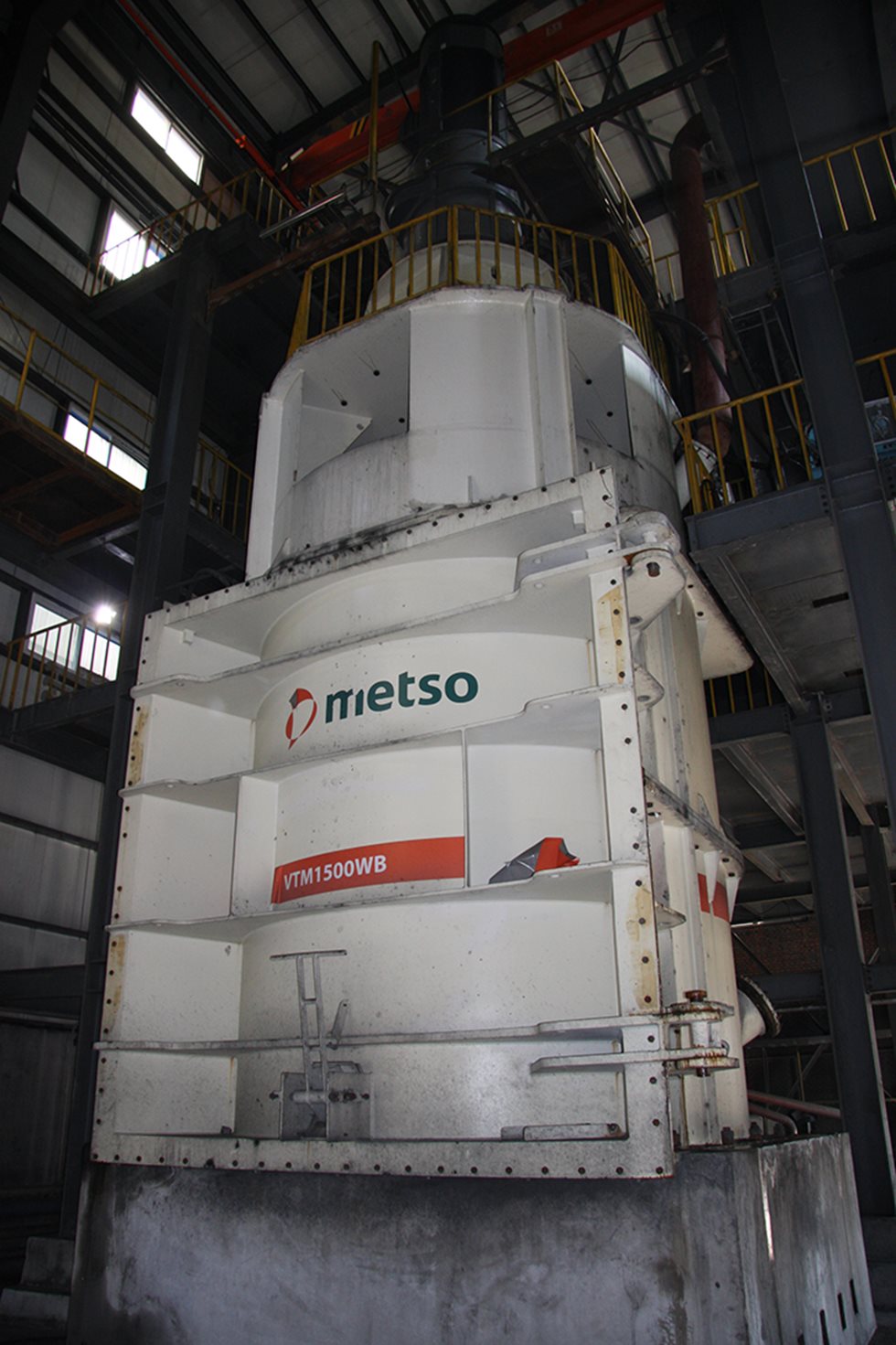 Vertimill 500 installed at Miaogou mine site. 