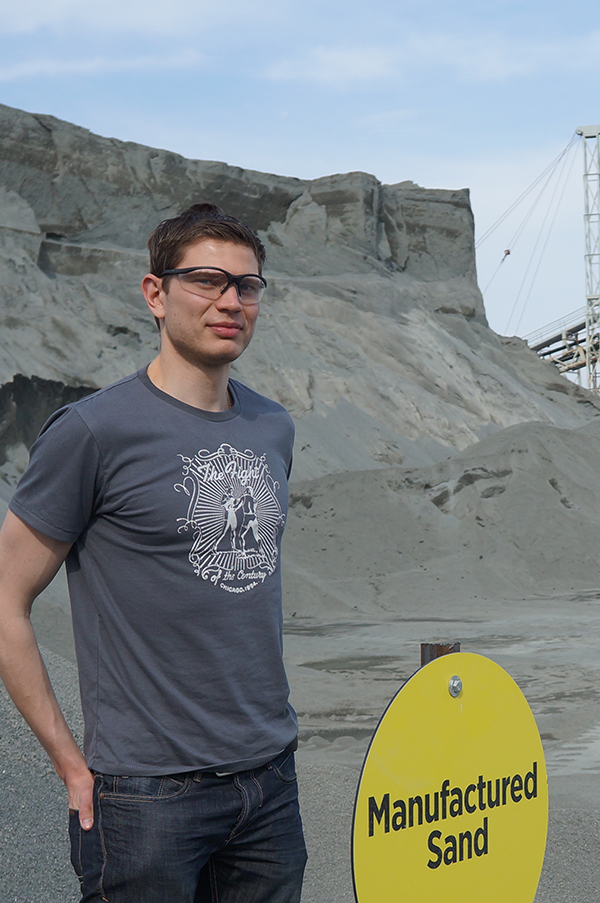 Roland Cepuritis pictured at quarry.