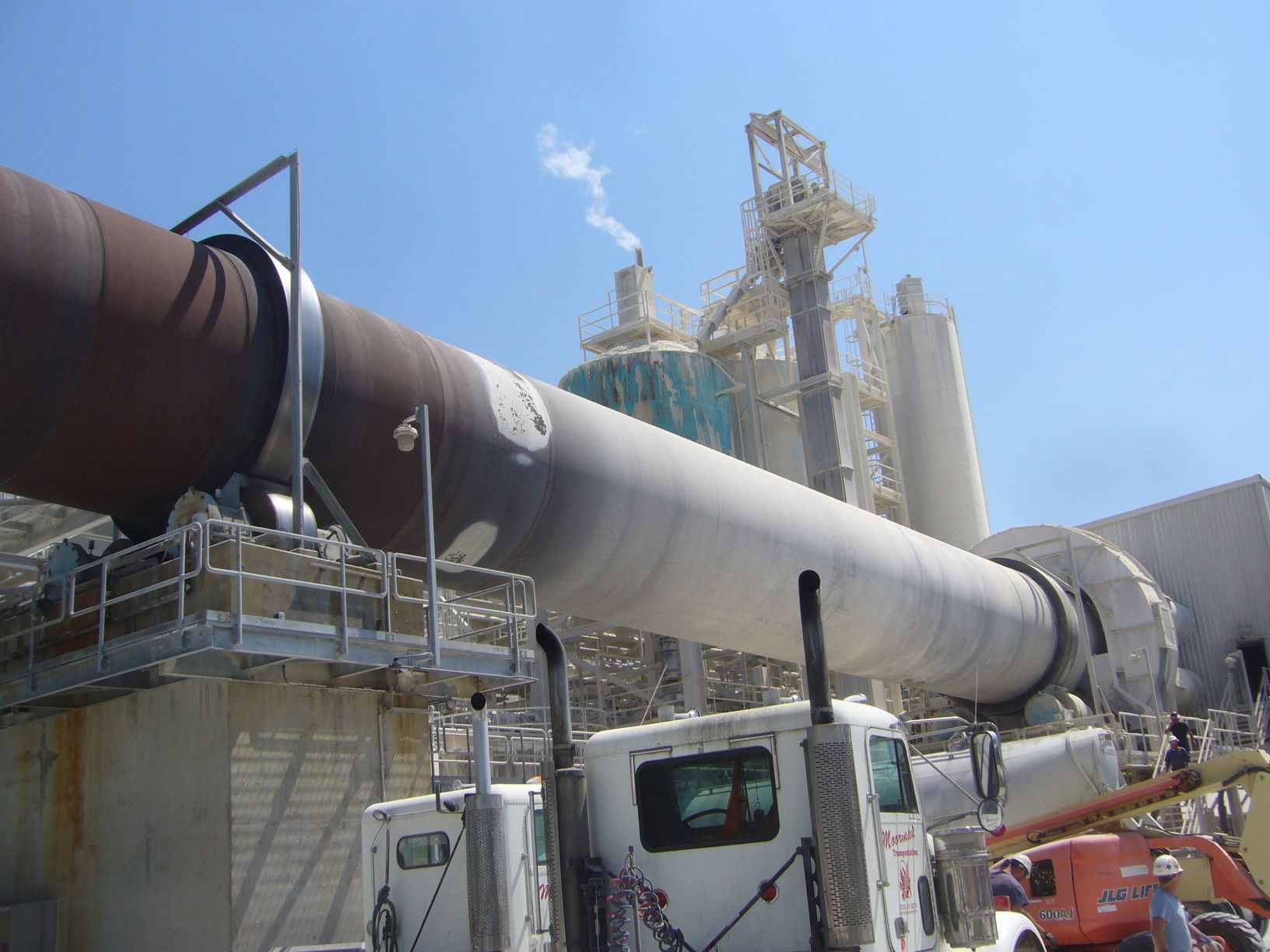 Maintenance services for rotary kilns