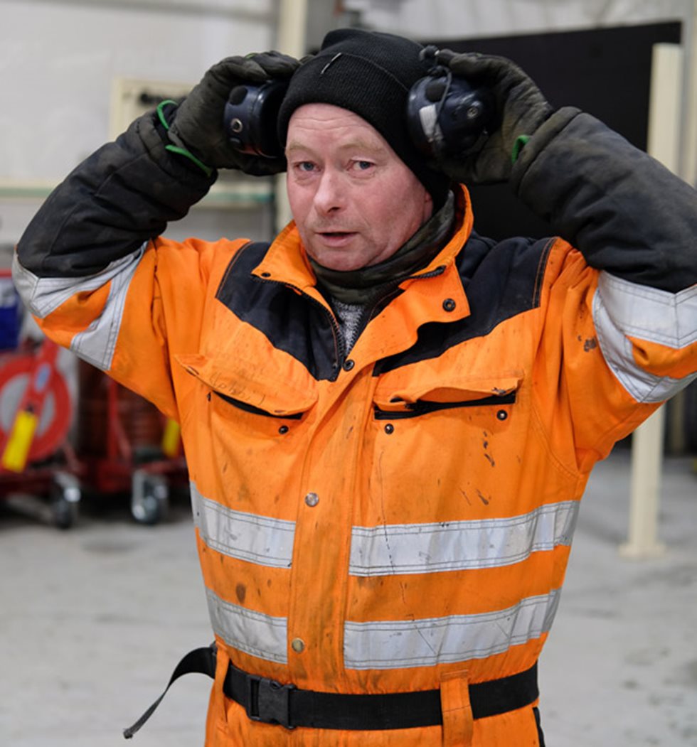 Louhospäällikkö Stefán Logi Björnsson on yksi Steypustödin-yhtiön teräsmiehistä, jotka eivät pelkää Islannin tuulia ja tuiskuja.