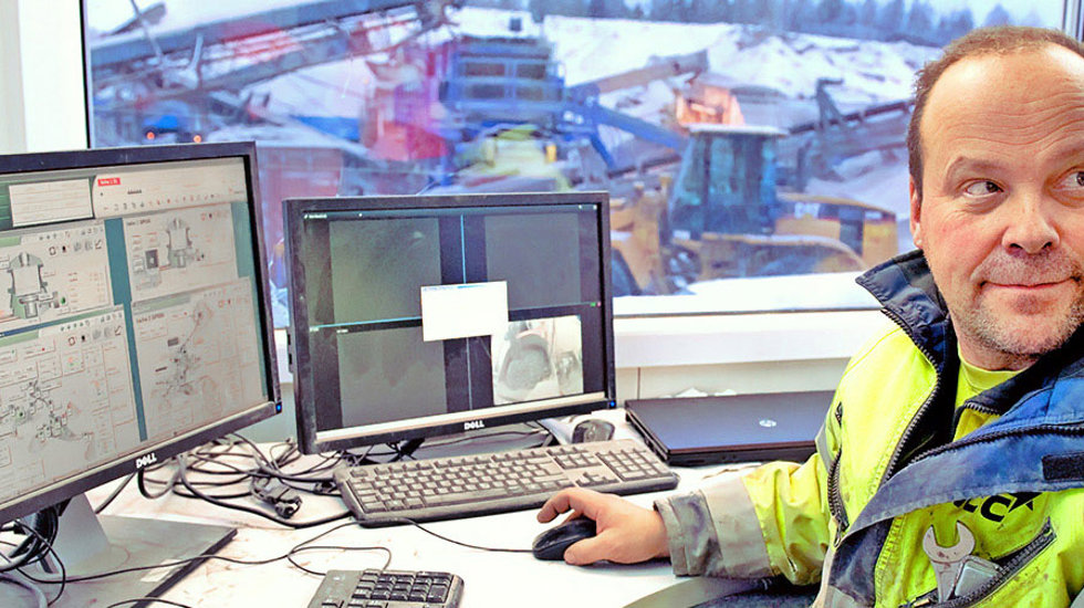 NCC Roads anläggning med trestegsproduktion består av käftkross och två konkrossar.