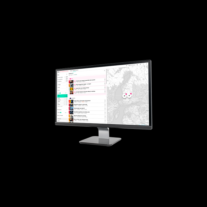 monitor with safety event reporting application