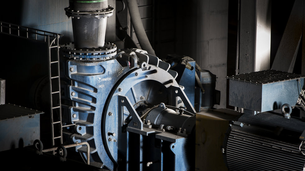 Installed  MD slurry pump.