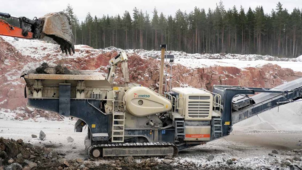 Esimurskaimena toimivalla LT120-leukalaitoksella on hakattu kiveä jo yli 8000 tunnin verran.