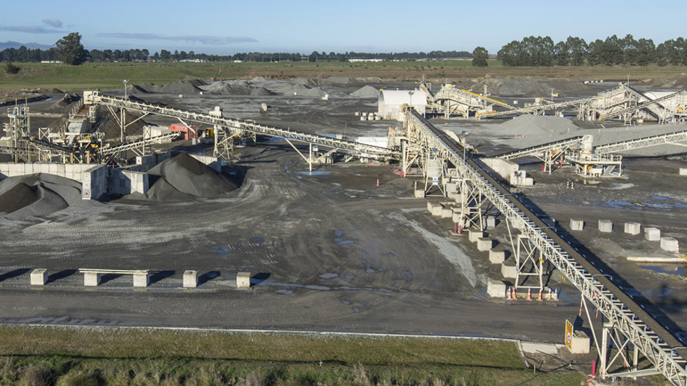 View at the Christchurch quarry
