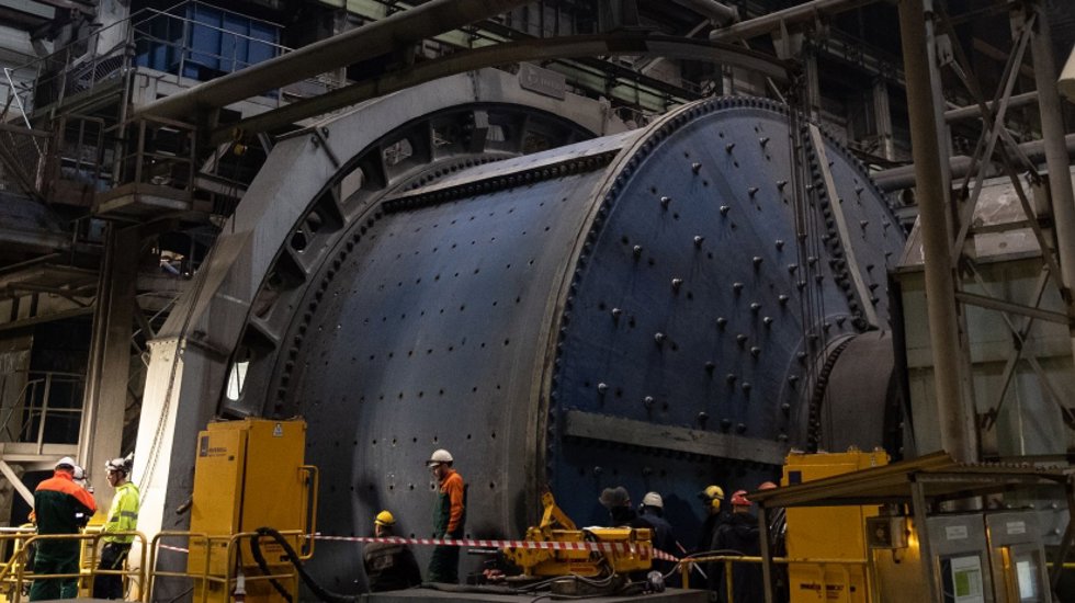 Metso grinding mill at customer site.