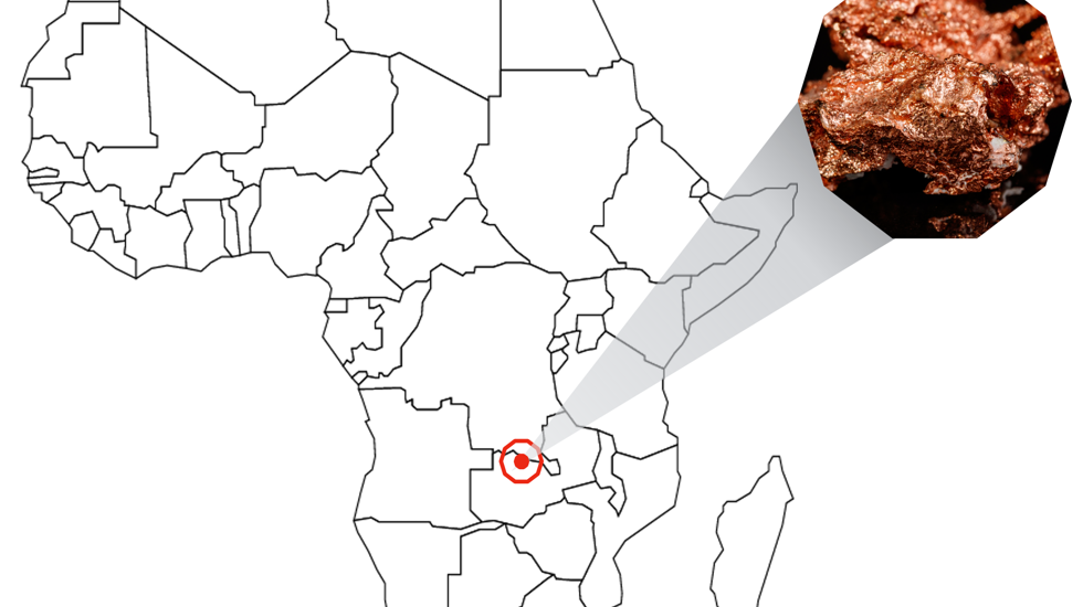 La mina de cobre Chambishi en Zambia