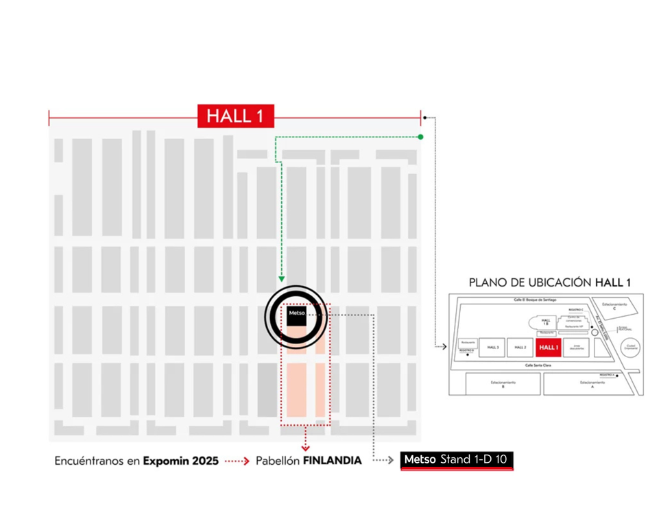 ¿Cómo encontrarnos en Expomin?