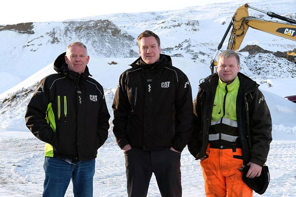 Throtturin voimakolmikko: Helgi Thorsteisson (vas.) ja hänen kaksi poikaansa, Fannar ja Thorsten Helgason