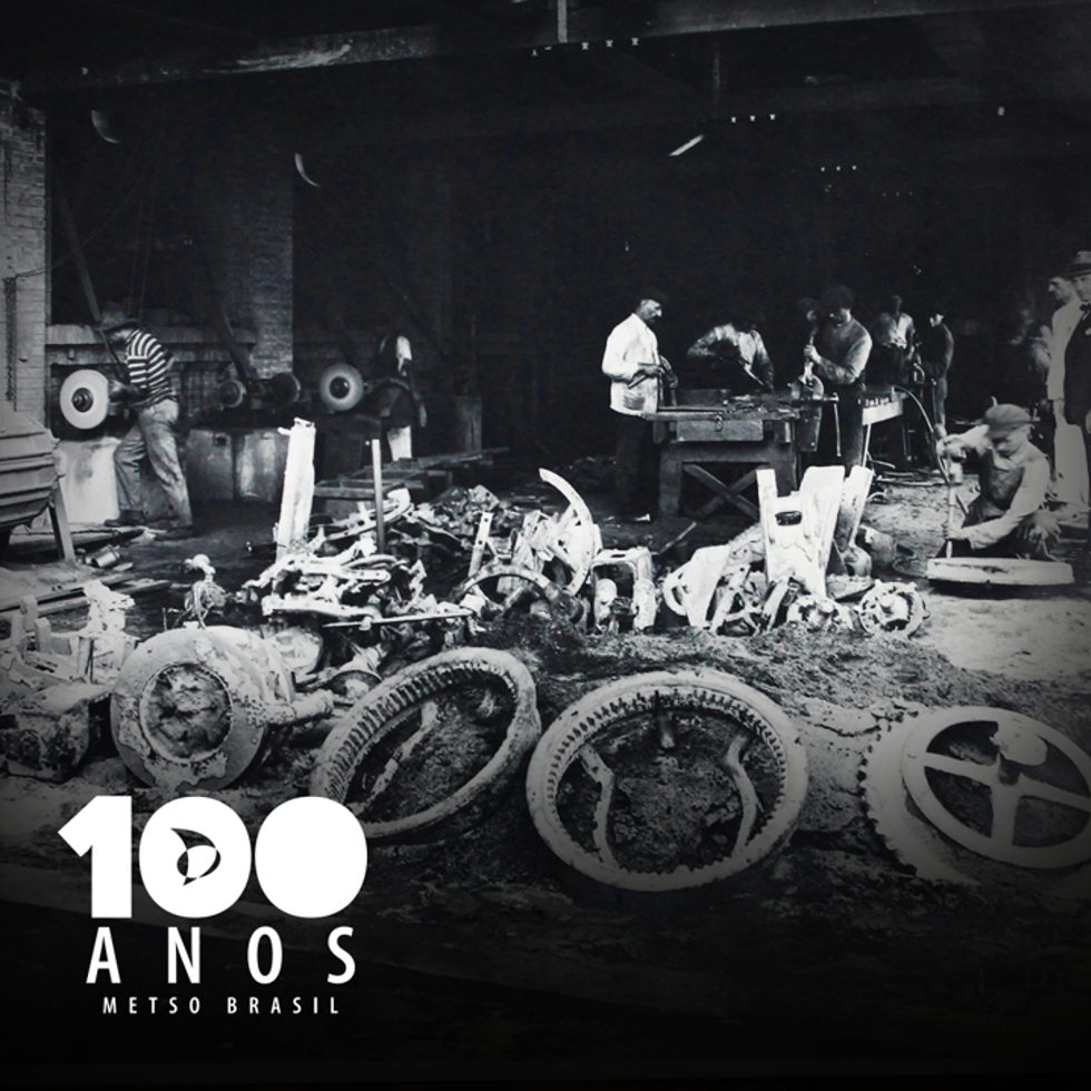 Fotos dos primeiros registros da Metso Brasil.