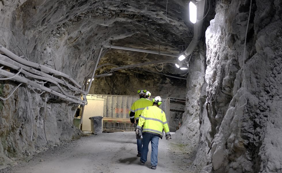 Nordkalk’s Lappeenranta mine has minimized noise and dust emissions into the environment by building its production facilities 50–100 meters below ground level.