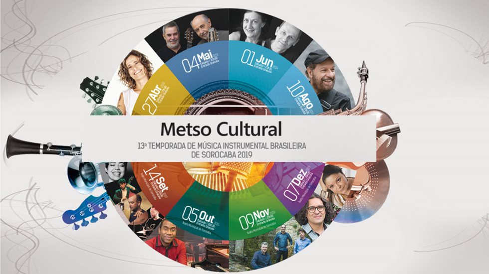 Para a 13ª Temporada de Música Instrumental Brasileira de Sorocaba o projeto apresentará 08 shows gratuitos, no Teatro Municipal de Sorocaba