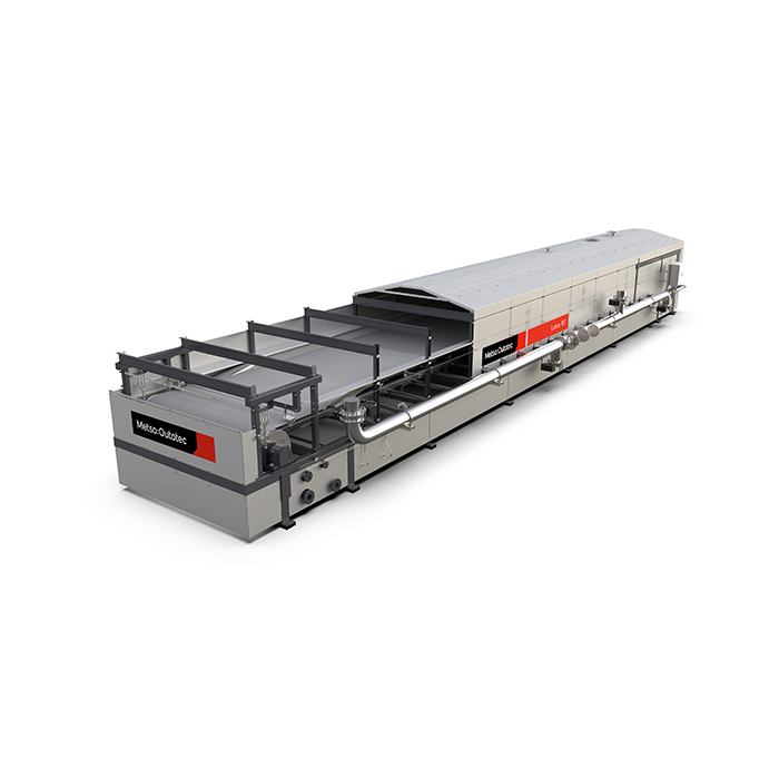  Utiliza gas caliente (aire o vapor) y energía infrarroja para el secado térmico del material compacto   Filtro de correa de vacío horizontal Larox RT 