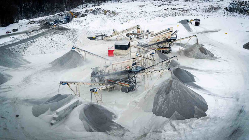 The site is operational also in harsh weather conditions.