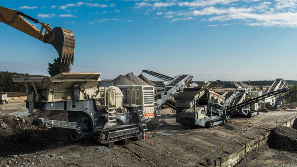 Metso Outotec Zerkleinerungsausrüstung im Steinbruch von C & H Paving
