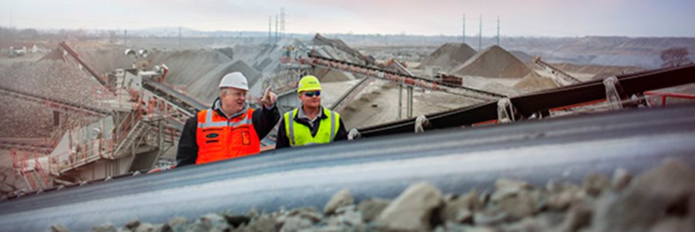 Safety is important in quarries and other aggregates production plants. 