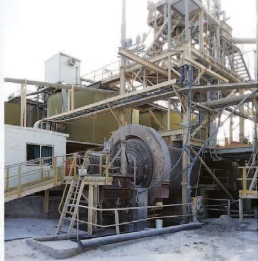 Before HIGmill installation with decommissioned ball mill.