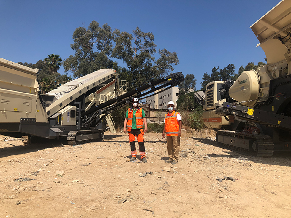 Metso Outotec employees in Beirut.
