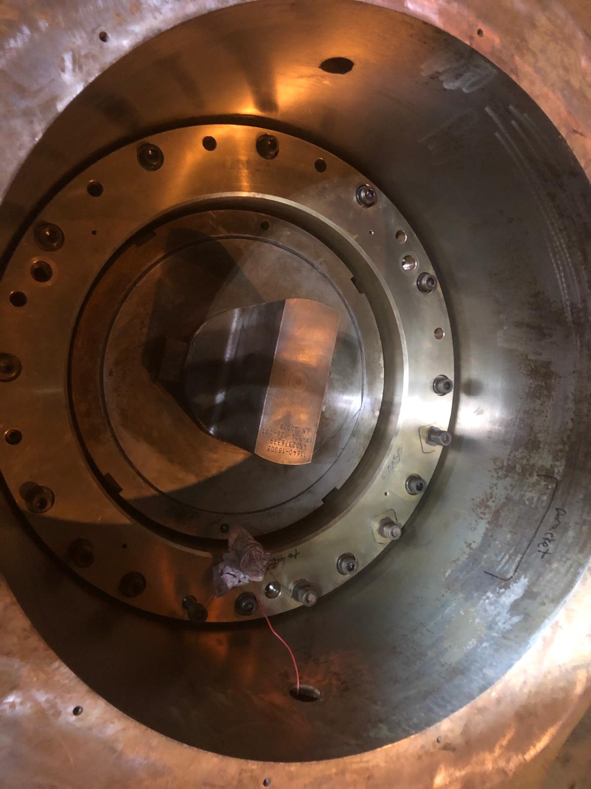 Spider bushing installed into spider after spider was installed, ensuring seals are not damaged