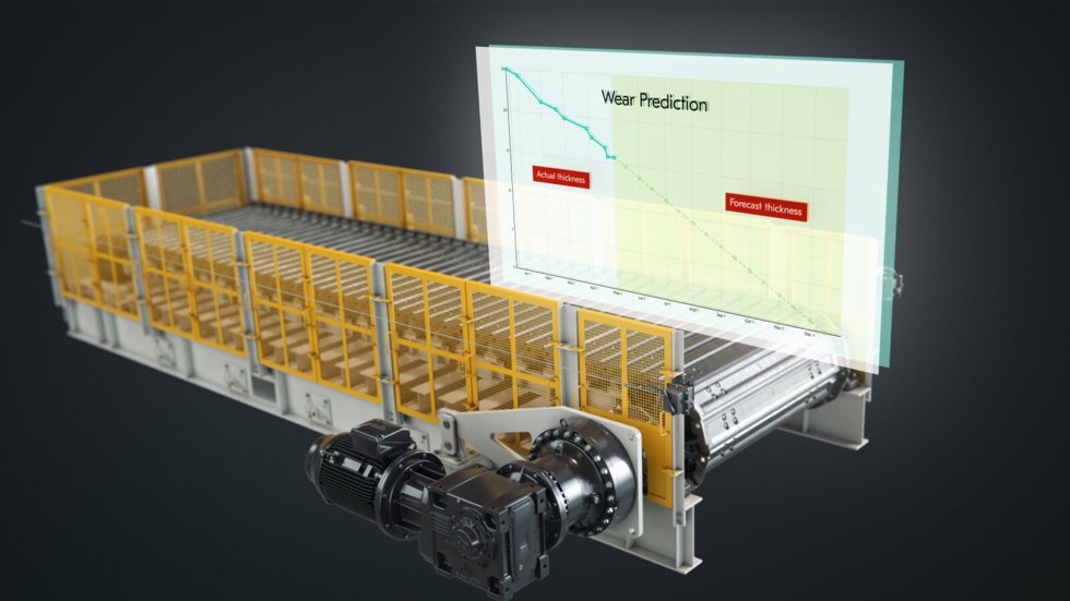 Apron Feeder Intelligent Condition Monitoring (ICMS) wear prediction tools