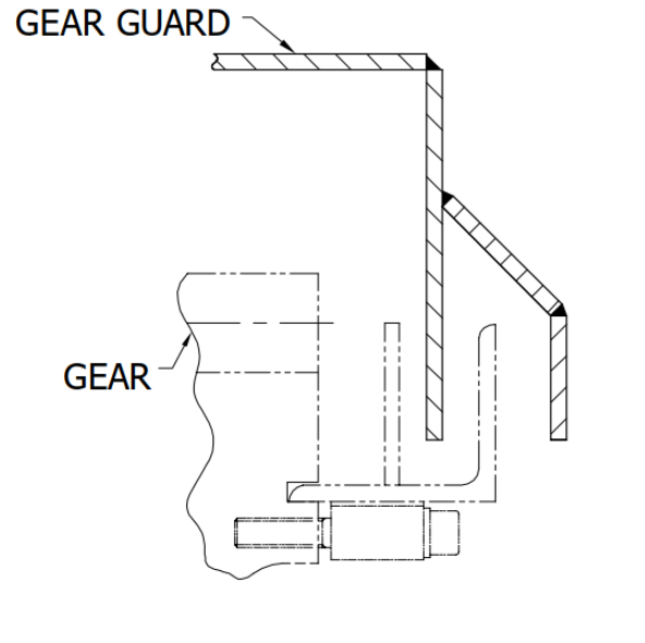 Labyrinth mud guard design with deflector