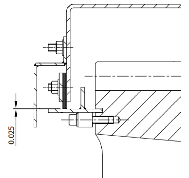 Contact seal mud guard design
