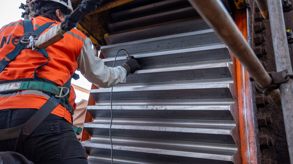 Photo showing Metso’s eddy current array process
