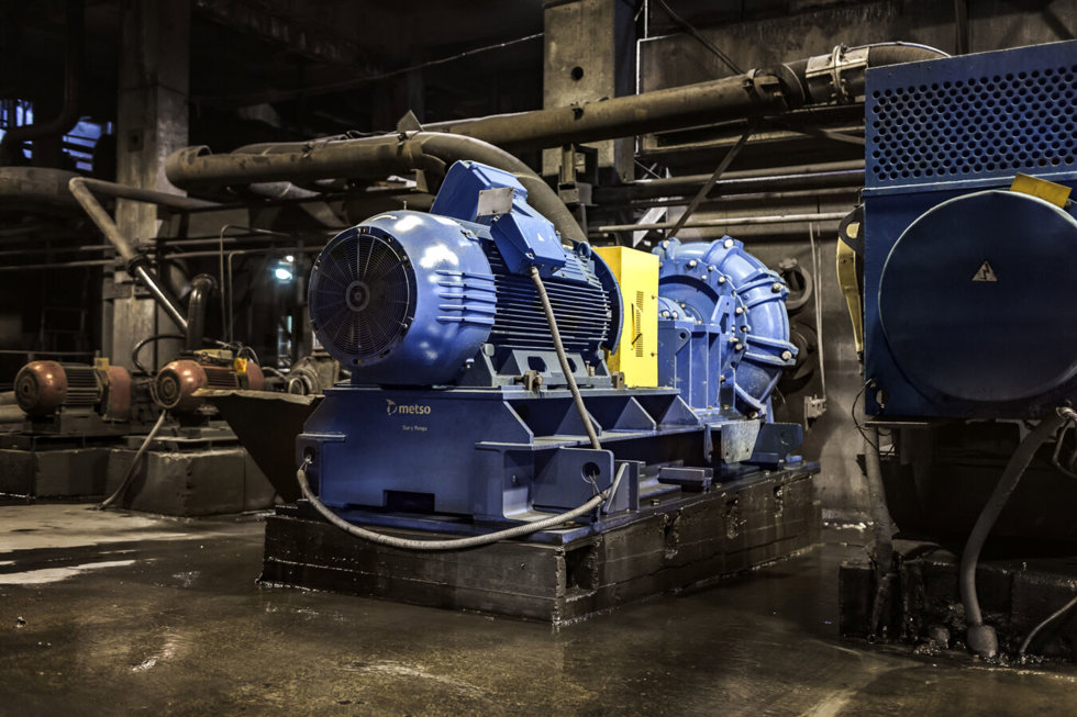 Metso MD pumps in operation.