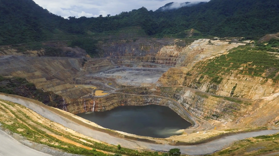 The Lihir open pit mine