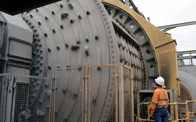  SAG mill at the Lihir plant