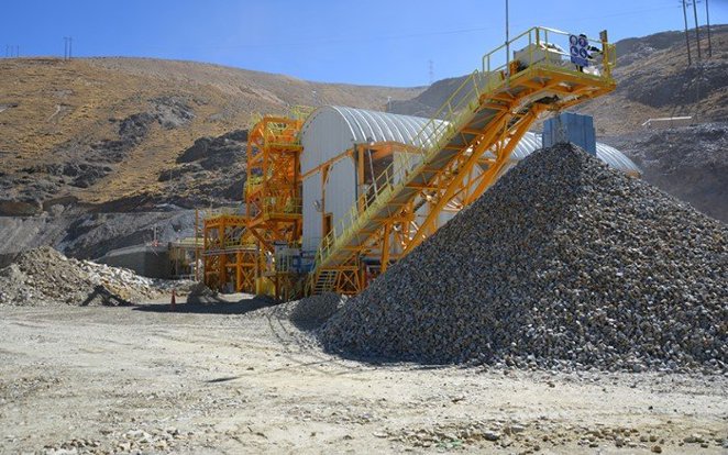 Ore sorting plant