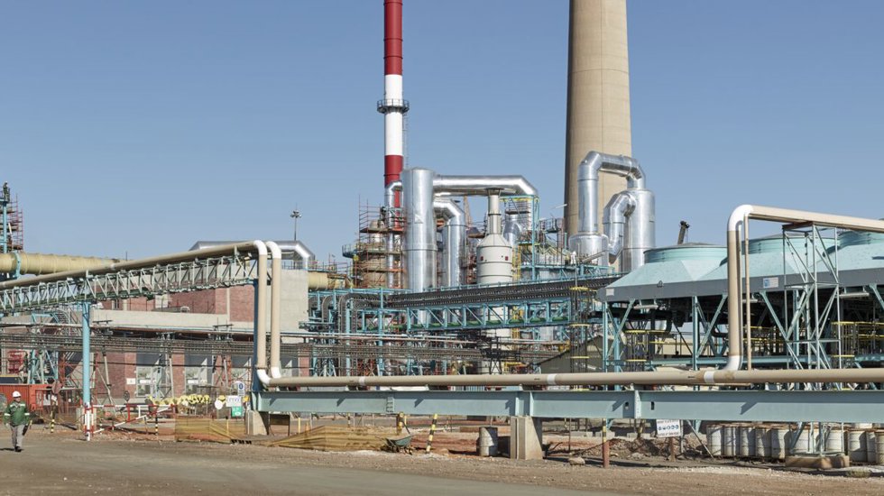 Smelter at Dundee Precious Metals