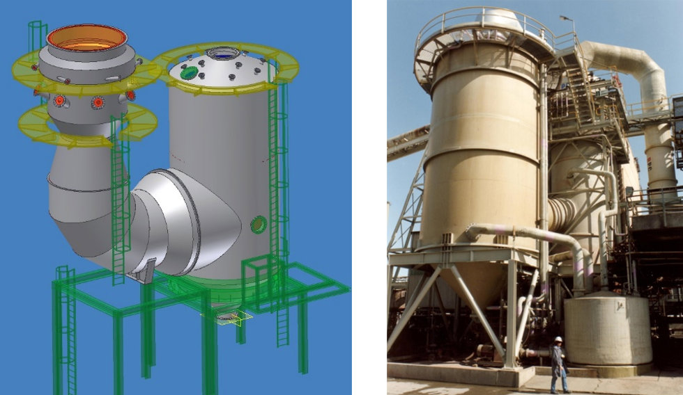 Outotec Otovent venturi scrubber