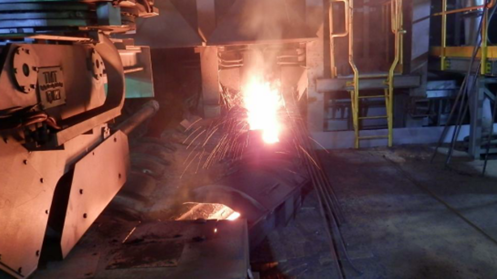Smelting in progress.