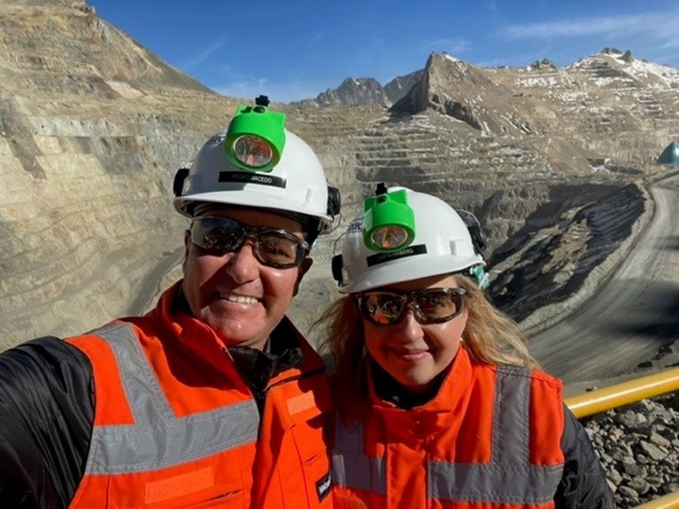 Pedro Macedo, Vice President, HR for South America together with me at the amazing Andina site in Chile.