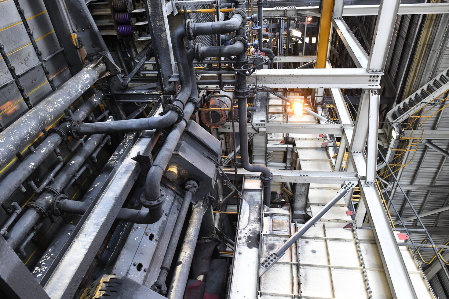 Inside the Glencore facility.