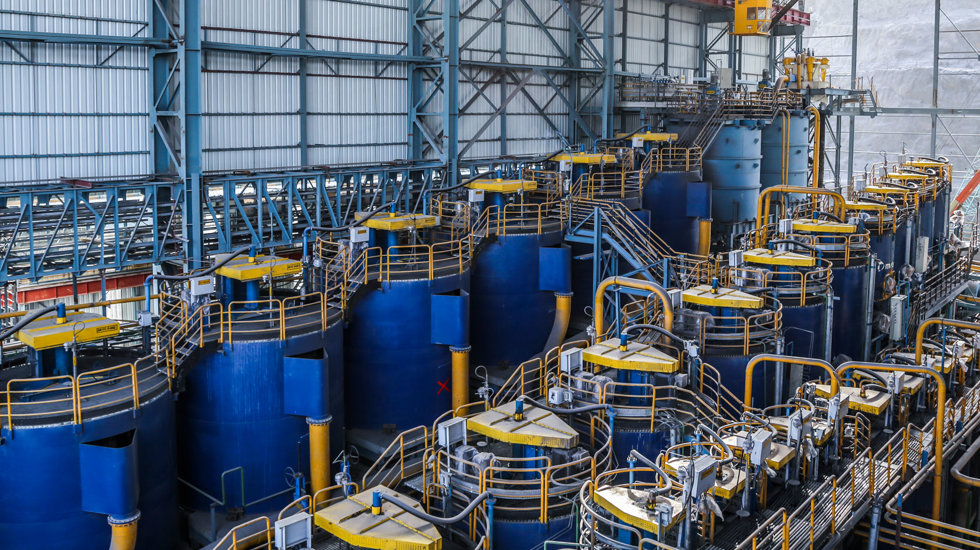 Metso flotation cells at HZL mining site. 