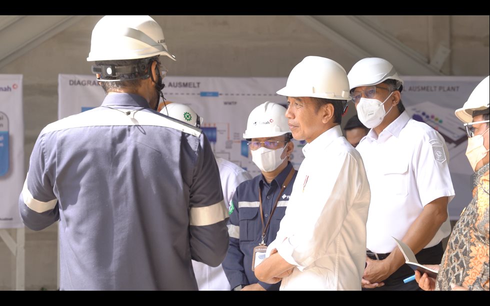 President Joko Widodo visits the site in October 2022.