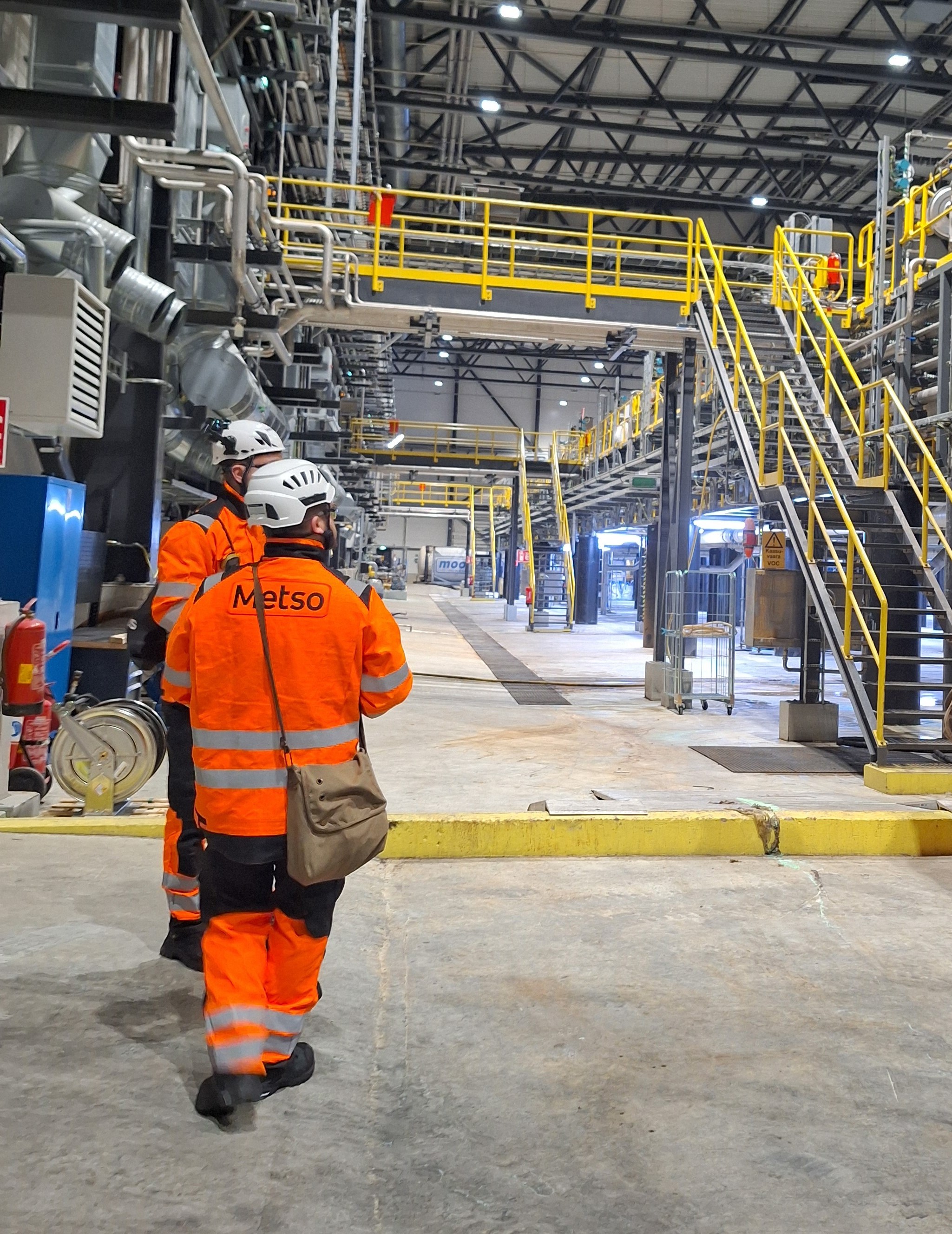 Metso personnel at Terrafame site