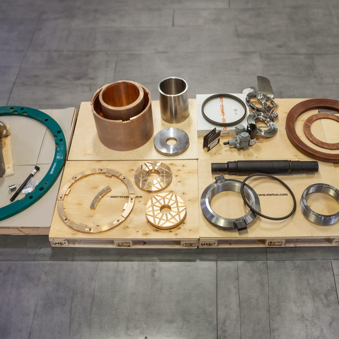 Parts for non-Metso crushers.
