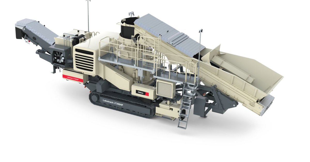 Lokotrack® LT350HP™ mobile cone crusher - Metso